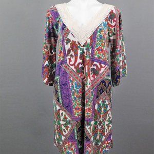 Fantastic Fawn Women Dress Multicolor L